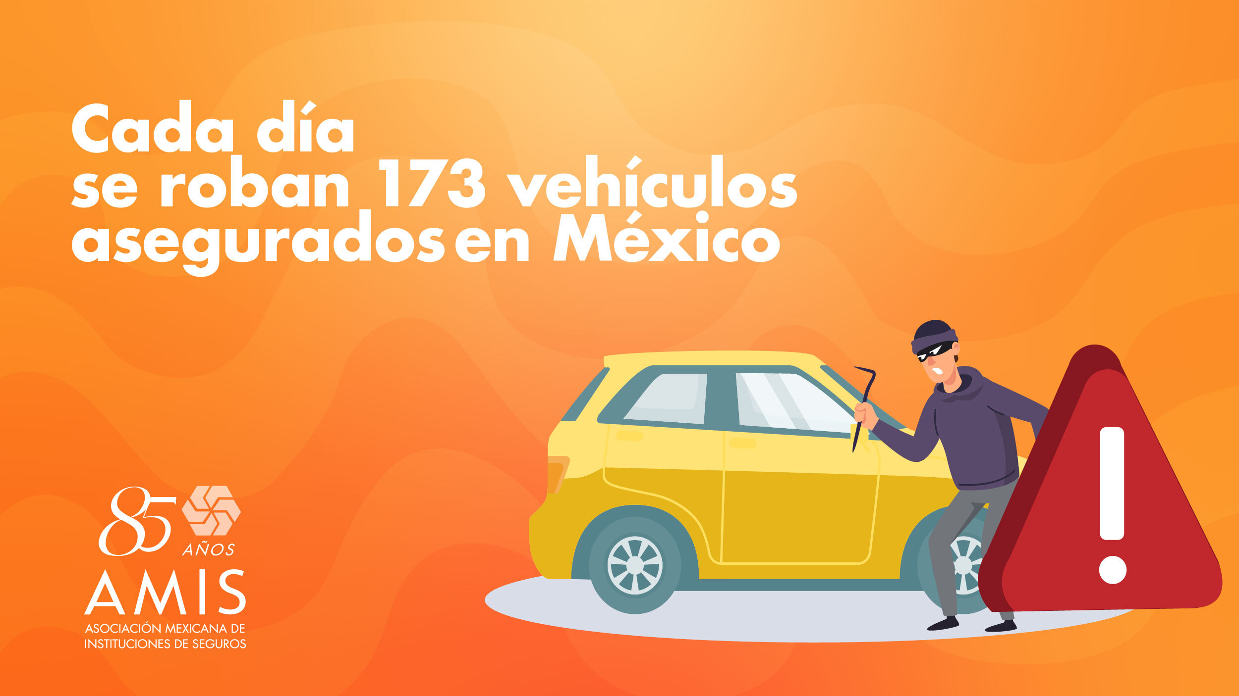 Cada día se roban 173 vehículos asegurados en México